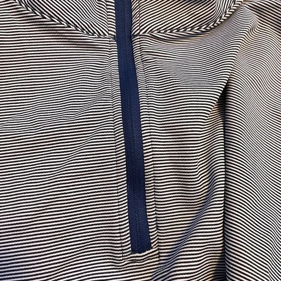 NEW Magaschoni Pullover Men's Size XXL Blue Striped 1/4 Zip Long Sleeve Casual - Picture 6 of 6